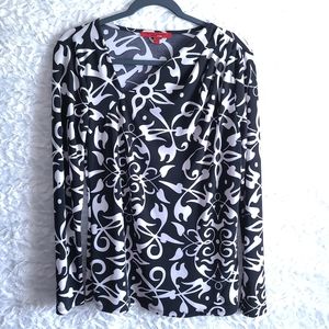 Narcisco Rodriguez Black and White Top Size M